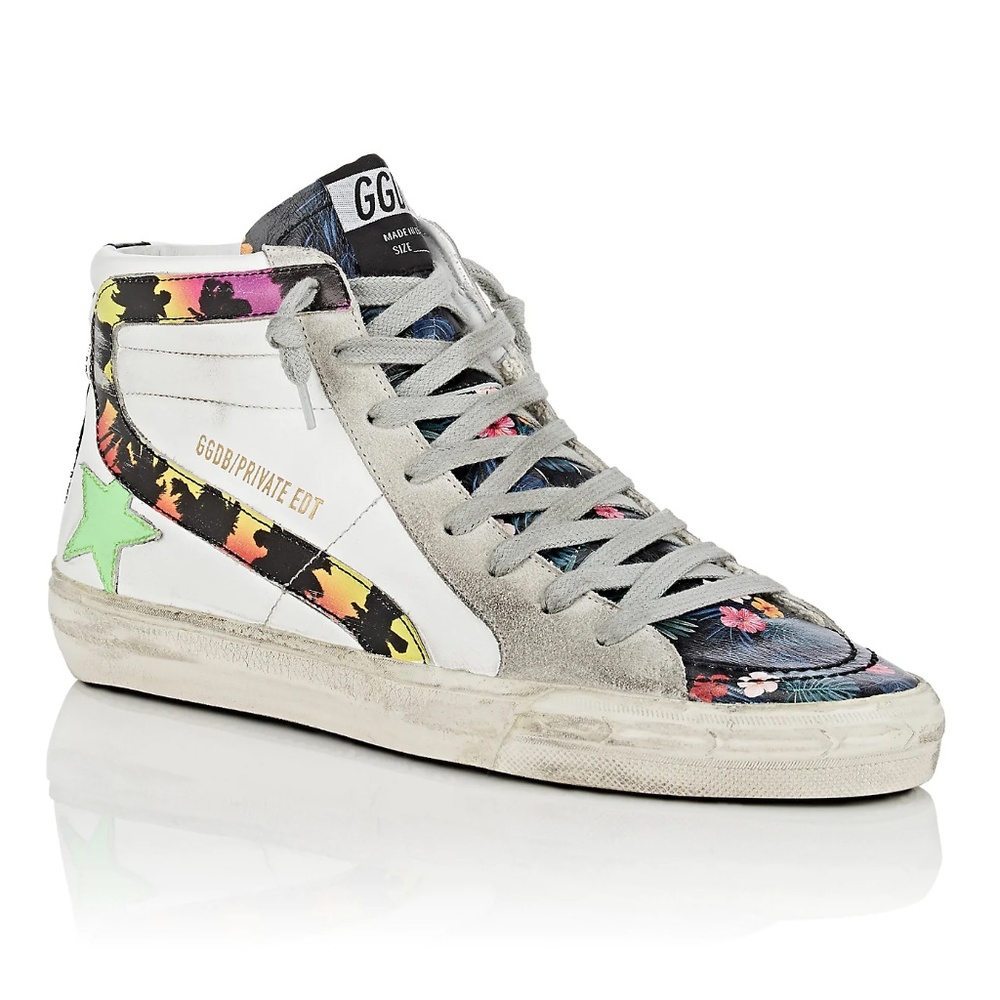 Golden Goose Slide leather hi top sneakers 5059638